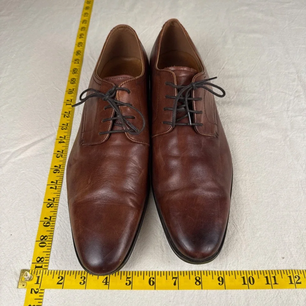 Aldo Derby Shoes Men Size 13 Brown Classic Leather Lace Formal Business Casual
